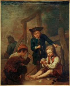 男の子トランプ 作： Johann Conrad Seekatz