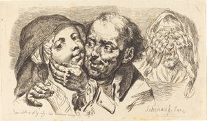 年上の男に抱かれる若い女 作： Johann Eleazar Schenau