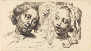 男といちゃつく若い女性 作： Johann Eleazar Schenau