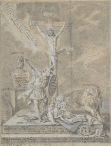 キリスト教の美徳の寓意、1746年。 作： Johann Elias Ridinger