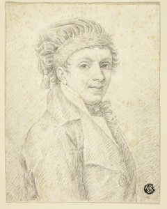 帽子をかぶった男の胸像 作： Johann Elias Ridinger