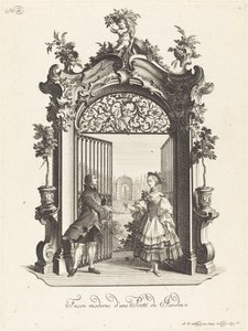 ガーデンドアのモダンなやり方 (A Garden Door in the Modern Style) 作： Johann Esaias Nilson