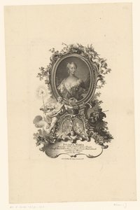 シュレースヴィヒ・ホルシュタインのジュリアナ・マリアの肖像画 作： Johann Esaias Nilson
