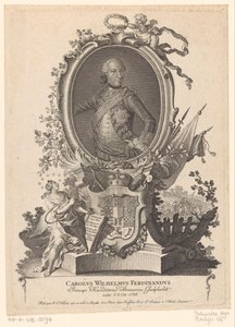 Brunswick-Wolfenbüttel の Charles William Ferdinand の肖像 作： Johann Esaias Nilson
