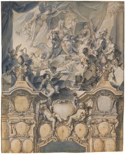 アーツ アンド パワーズはカール 6 世皇帝に敬意を表します 作： Johann Evangelist Holzer