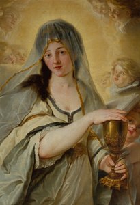 信仰の寓意（キャンバスに油彩） 作： Johann Friedrich August Tischbein