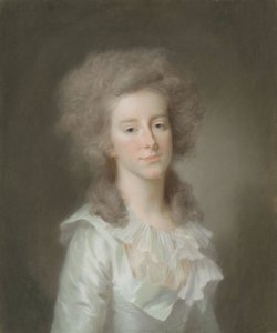フレデリカ ルイザ ヴィルヘルミナ (ルイーズ; 1770 年 - 1819 年)、オレンジ ナッソーの王女。 ヴィレム 5 世公の娘、カレル ジョージ アウグストの妻 作： Johann Friedrich August Tischbein