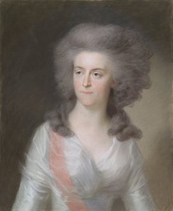 フレデリカ ソフィア ヴィルヘルミナ (Wilhelmina; 1751-1820)、プロイセンの王女。 ウィリアム王子の妻 作： Johann Friedrich August Tischbein