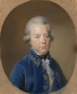 ウィリアム5世、オレンジの王子、1789年（羊皮紙にパステル） 作： Johann Friedrich August Tischbein