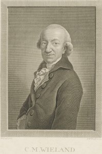 詩人と作家のクリストフマーティンヴィーランド1733-1813、1797の肖像。 作： Johann Friedrich Bause