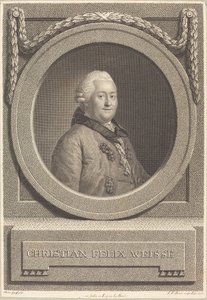 クリスティアン・ヴァイセ 作： Johann Friedrich Bause after Anton Graff