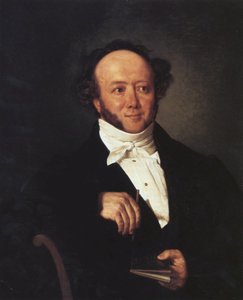 アルベルト・ビツィウス（1797-1854）の肖像。 作： ヨハン・フリードリッヒ・ディートラー