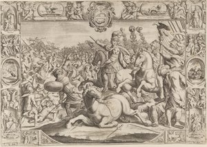 アーバンVIII、教皇のアレゴリー（Maffeo Barberini 1623-1644） 作： Johann Friedrich Greuter