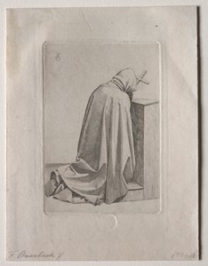 祈る僧侶 作： Johann Friedrich Overbeck