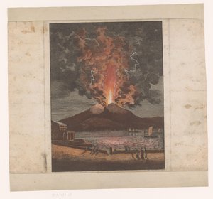 火山の噴火 作： Johann Friedrich Wizani