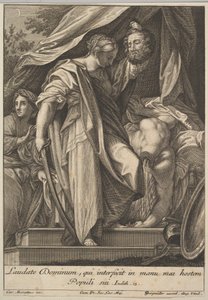 ホロフェルネスを殺すジュディス、1705-62。 作： Johann Georg Bergmuller