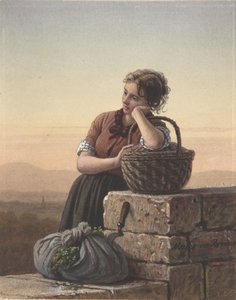 帰宅の様子 19世紀 作： Johann Georg Meyer