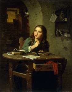 若い女子高生、1864
