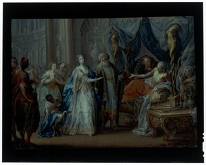 アンティオコスとストラトニケ 作： Johann Georg Platzer