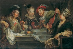 食後のお楽しみ 作： Johann Georg Platzer