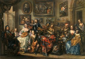 フルート、リュート、チェロ、バイオリン、ヨハンゲオルグプラツァー1704-1761、1948 作： Johann Georg Platzer
