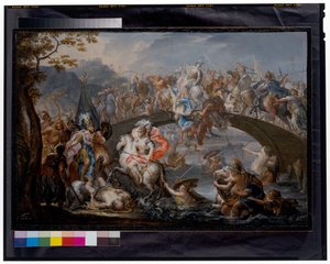 アマゾネスの戦い 作： Johann Georg Platzer