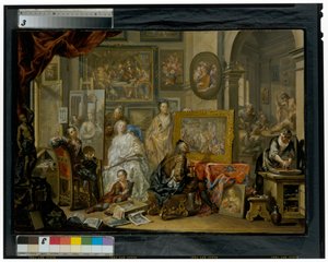 アーティストのアトリエ 作： Johann Georg Platzer