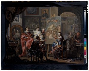 画家のアトリエ 作： Johann Georg Platzer