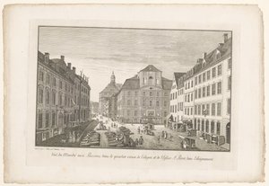 Sint-Petruskerk のあるケルンの魚市場の眺め ケルン旧市街の魚市場と聖エグリーズの眺め Pierre, dans l