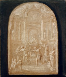 いけにえの祭壇を囲んで踊る 作： Johann Georg Schütz