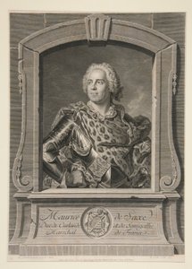 ザクセンのモーリス、クールラント公およびセミガリア公、フランス元帥 作： Johann Georg Wille