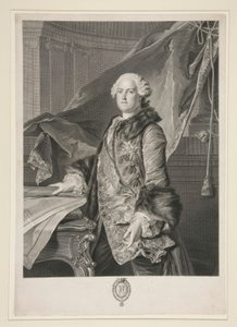 マリニー侯爵アベル・フランソワ・ポアソン・ド・ヴァンディエールの肖像 (1727-1781) 作： Johann Georg Wille