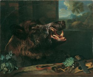 イノシシの静物 作： Johann Georg de Hamilton