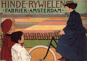 Hinde Bicycles Factoryアムステルダム、1896 作： Johann Georg van Caspel