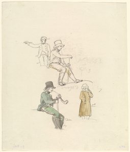 フィギュア・スタディーズ、1801年 作： Johann Georg von Dillis