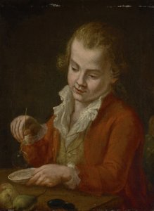 シャボン玉を持つ少年 作： Johann Georg von Edlinger