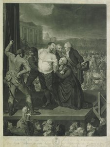 1795 年、足場に立つルイ 16 世。 作： Johann Gerhard Huck