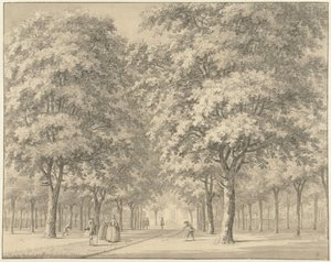 アウトドアの私道（フェルセルベーク？） 作： Johann Goll van Frankenstein (I)
