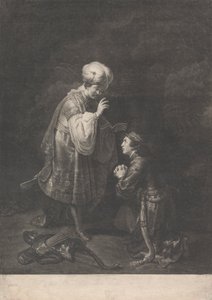 アブサロムの父ダビデ王への服従 作： Johann Gottfried Haid