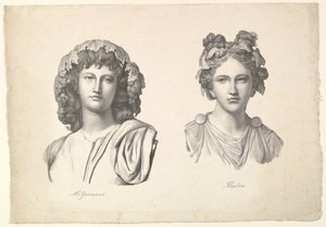 メルポメンとタリア、1823-26。
