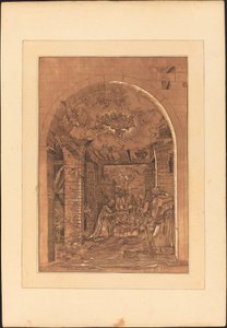 羊飼いの礼拝 作： Johann Gottlieb Prestel after a 16th Century German Artist
