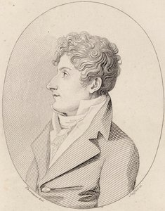 作曲家フランチェスコ・モルラッキの肖像画、1784～1841年、1820年頃。 作： Johann Gottlob Seyffert