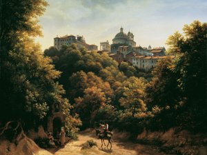 アリッチャの眺め 作： Johann Heinrich Schilbach