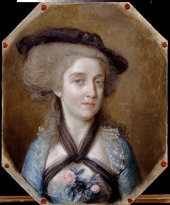 Louis de Menard (Levis de Menars) の肖像 (Loewis of Menar の肖像)。 Johann Heinrich Schmidt (1749-1829) の作品、羊皮紙にパステル 作： Johann Heinrich Schmidt