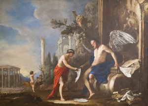 時間のアレゴリー、クロノスとエロス 作： Johann Heinrich Schonfeldt