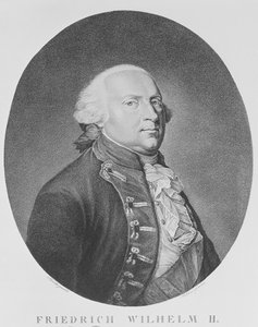 プロイセンのフリードリヒヴィルヘルム2世 作： Johann Heinrich Schroder