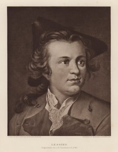 ゴットホルト・エフライム・レッシング、ドイツの劇作家、哲学者（リトグラフ） 作： Johann Heinrich Tischbein