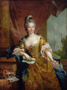 女優マドモアゼルエヴラール、c.1770-80 作： Johann Heinrich Tischbein