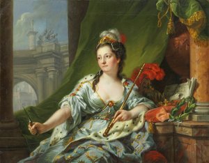 ミューズ・メルポメネ（9人のミューズたち、1771年） 作： Johann Heinrich Tischbein
