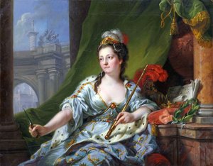 ミューズ・メルポメネ（9人のミューズたち、1771年） 作： Johann Heinrich Tischbein